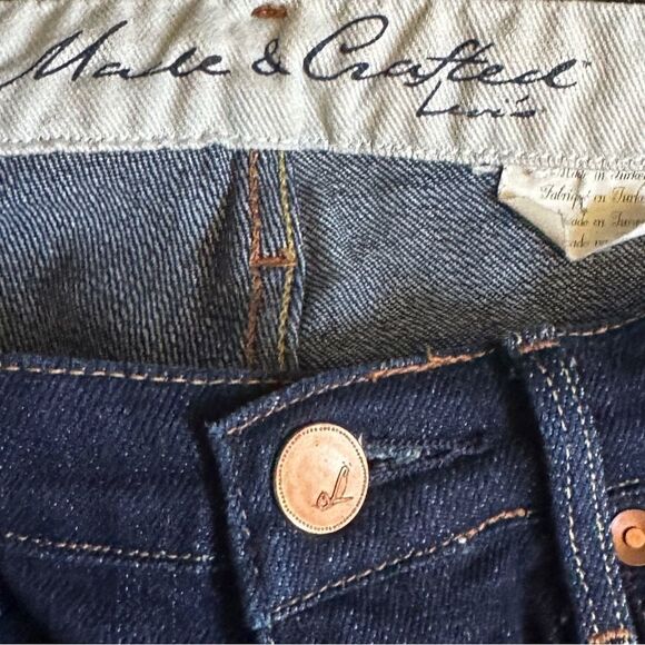 Levi’s Made & Crafted L02 Skinny Jeans Dark Wash Classic Premium Denim Size 25 - Picture 8 of 11